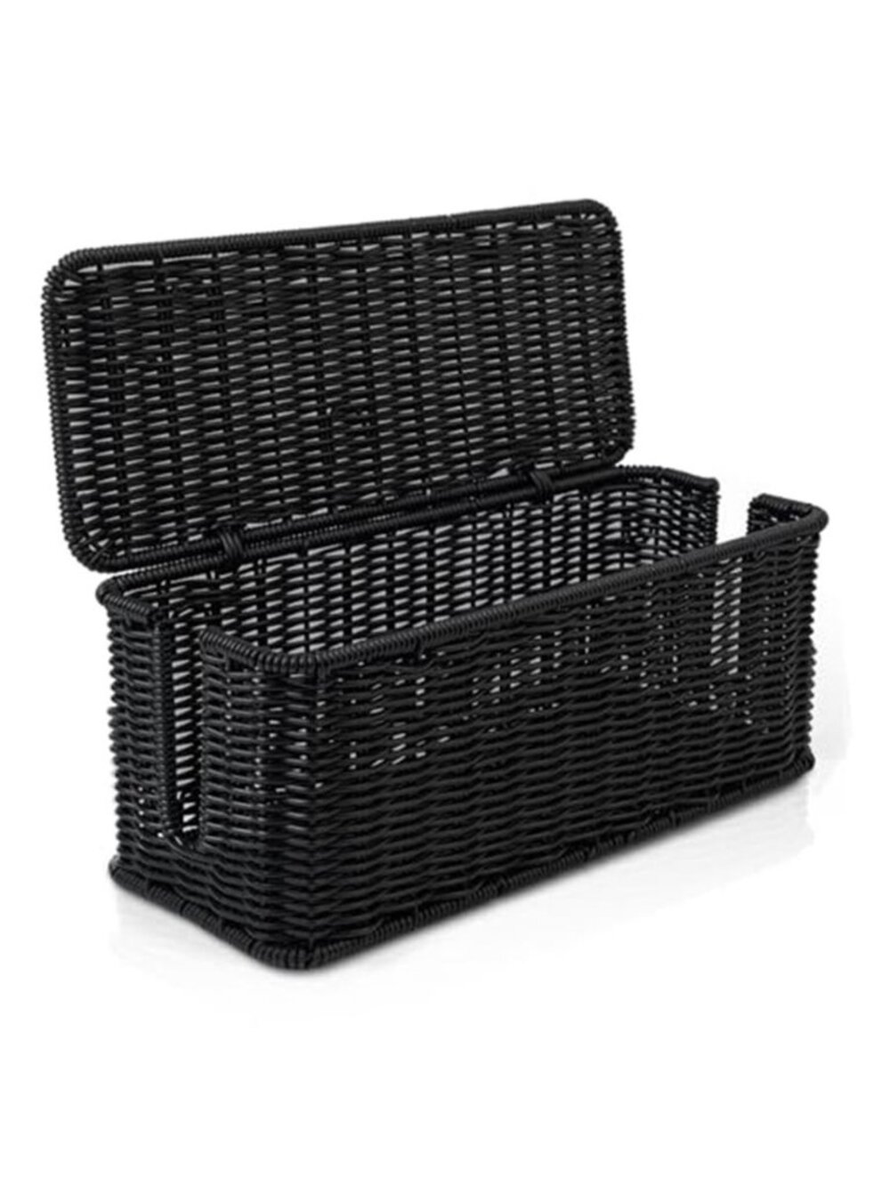 Rattan Cable Management Box Cord Hider Power Strip Router USB Hub Organizer